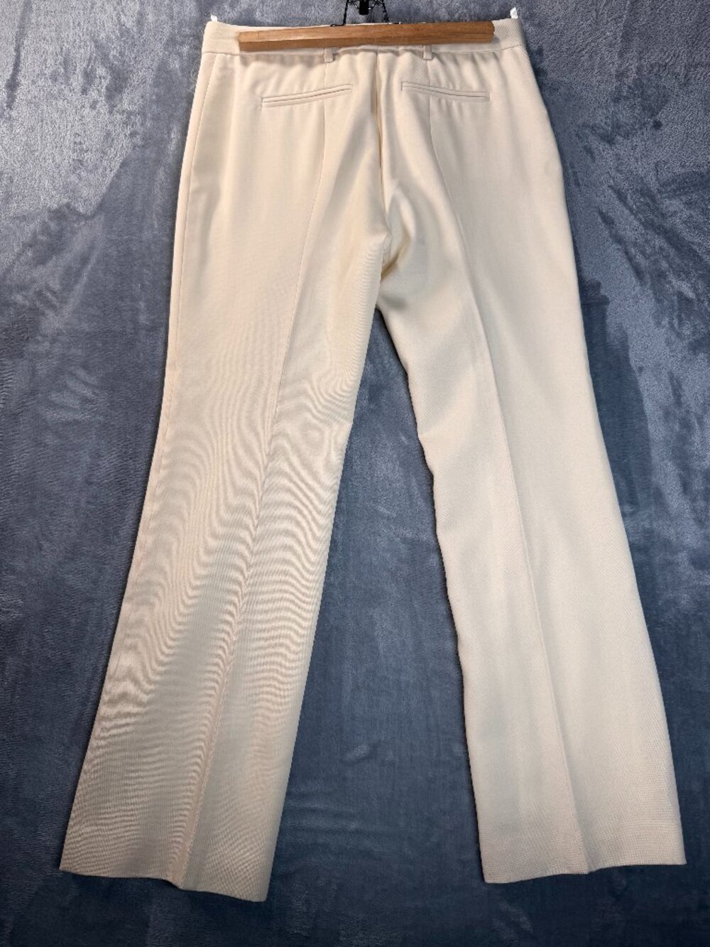 Givenchy High Waisted Slim Fit Trousers 38 Cream Straight Leg Tailored